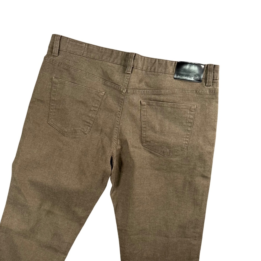 English Laundry Mens Brown Chino Straight‎ Leg Pants Casual Office 39x34